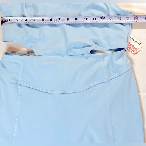 Free People Free Movement, Back It Up Jumpsuit, Light Blue, Size Large - Picture 7 of 9